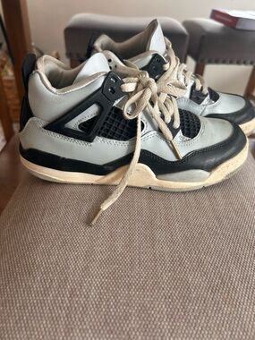 Kids youth size 2 Jordan 4 shoes